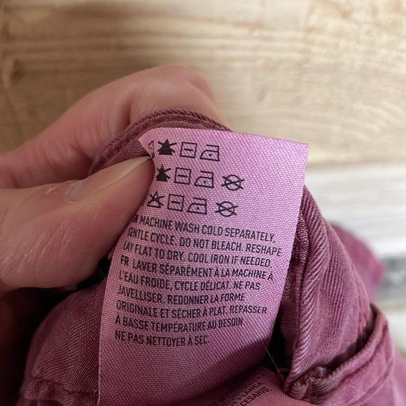 American Eagle Outfitters size 8 Midi Chino Mauve Pink Mid-rise 5” Inseam Shorts - Picture 12 of 12